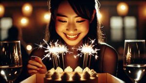 アンダリゾート伊豆高原のディナーでは誕生日のお客さんに無料でバースデーケーキをプレゼント♪